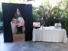 photo booth setup